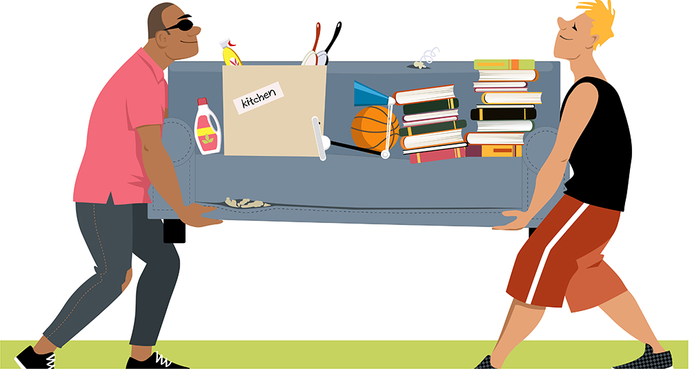  moving the tenant in 